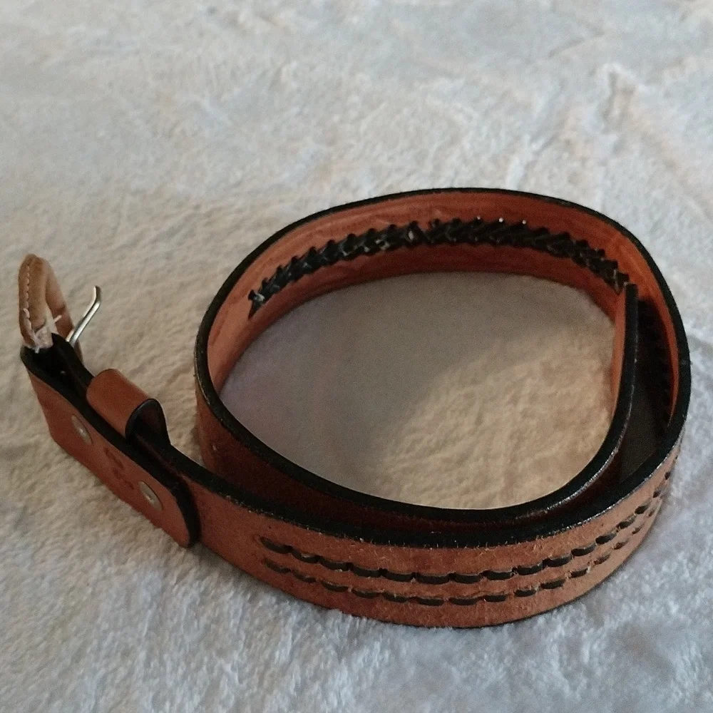 Leather belt